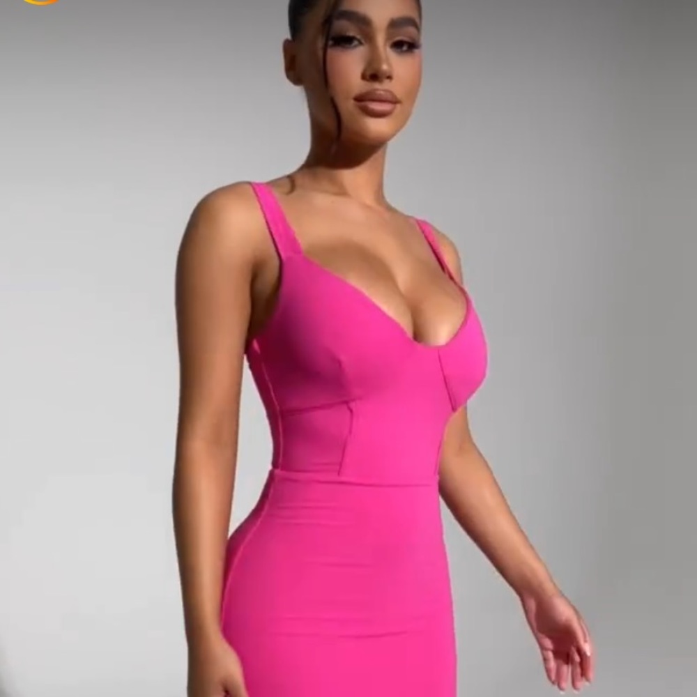NWOT Naked Wardrobe Hot Pink Bodysuit